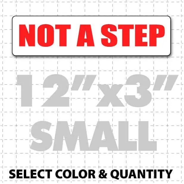 12" X 3" Not A Step Magnetic Sign 1