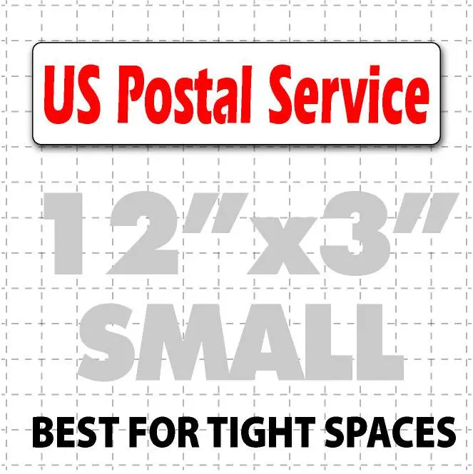 12"X3" Us Postal Service Magnetic Sign 1