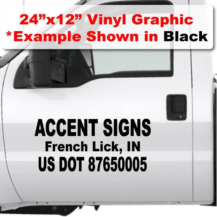 24" X 12" Usdot Compliance Sticker 1