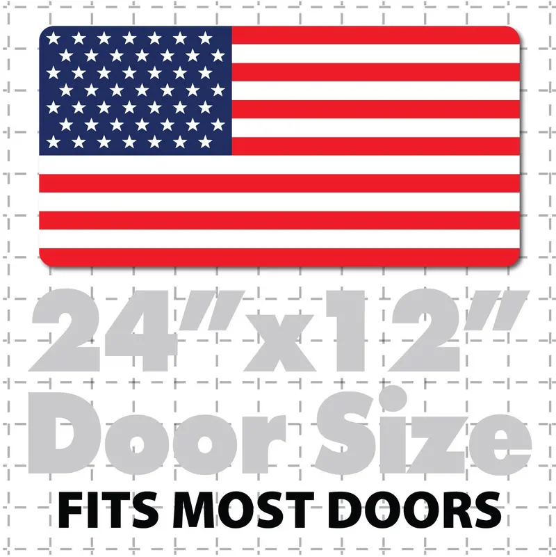 24X12" United States Of America Flag Decal Or Magnet Usa Flag Stars & Stripes 1