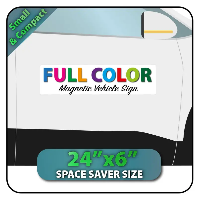 24X6" Custom Magnetic Sign For Car 1