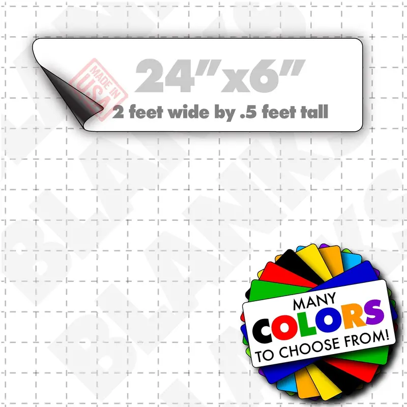 24"X6" Magnetic Sign Blank 1