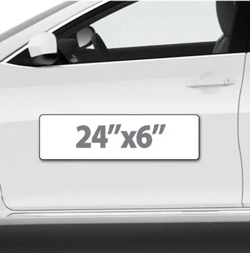 24"X6" Magnetic Sign For Cars & Trucks 1