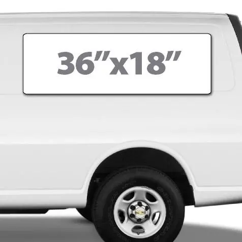 36"X18" Custom Magnetic Sign For Trucks And Vans 1