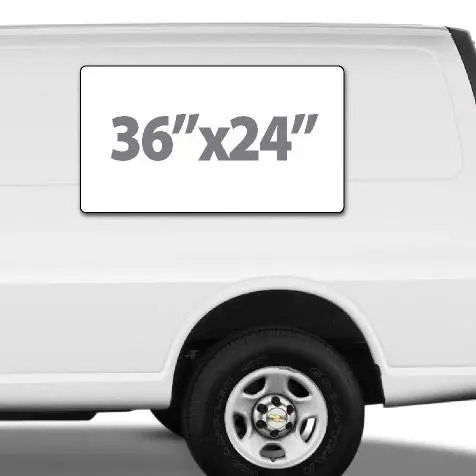 36"X24" Custom Magnetic Sign For Vans (Large) 1