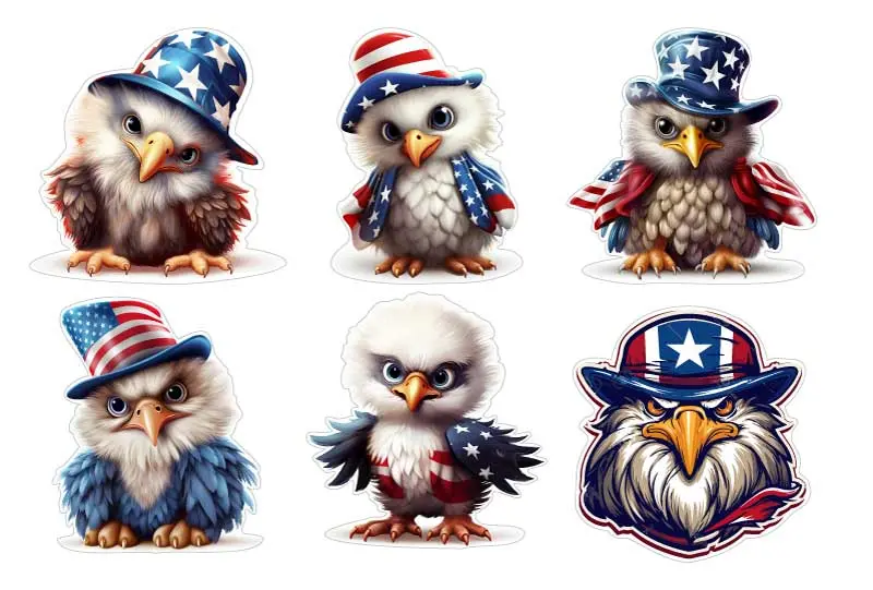 4Th Of July Magnets Or Stickers | Independence Day Decorations 1