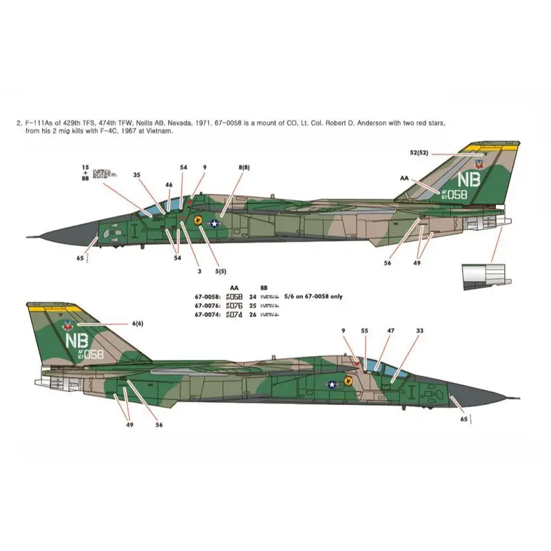 Academy 12360 1/48 Usaf F-111A Aardvark "Vietnam War" 2