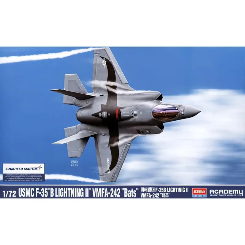 Academy 12592 1/72 Usmc F-35B Lightning Ii Vmfa-242 Bats 1