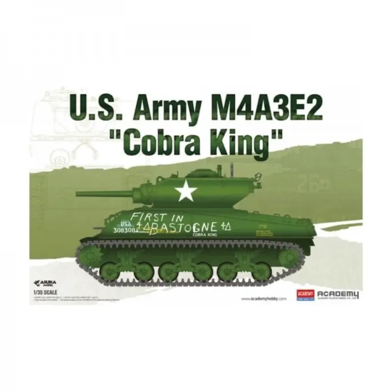 Academy 13527 1/35 Sherman M4a3e2 Medium Tank Jumbo Cobra King 1