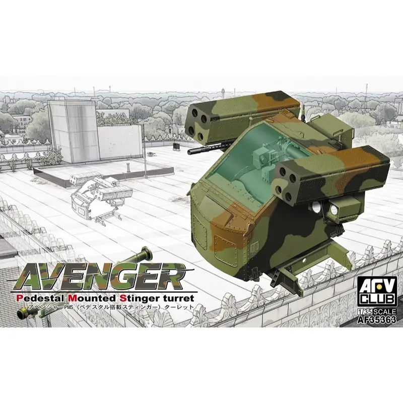 Afv 35363 1/35 Us Avenger Pedestal Mounted Stinger (Pms) Turret 1