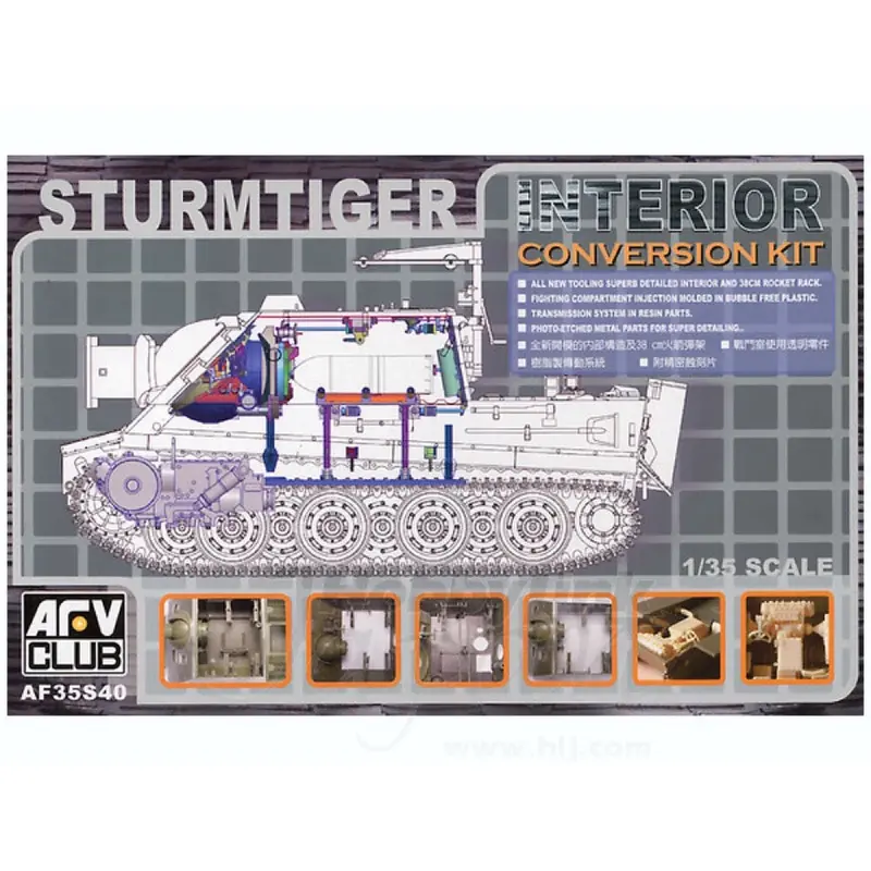 Afv 35S40 1/35 Sturmtiger Interior Conversion Kit 1