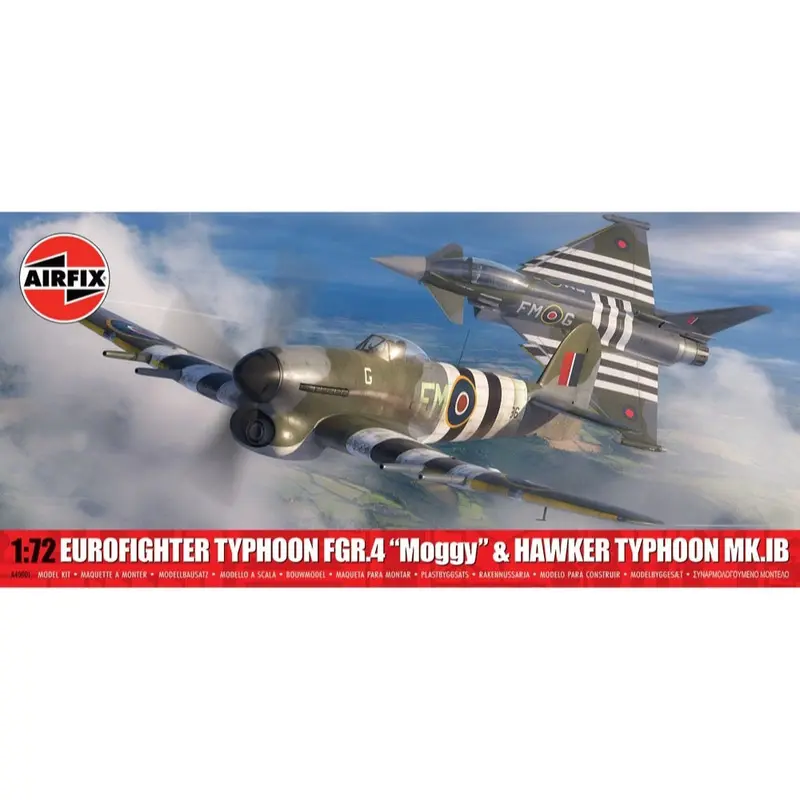 Airfix A40001 1/72 Eurofighter Typhoon Fgr.4 "Moggy" & Hawker Typhoon Mk.Ib Twin Pack 1