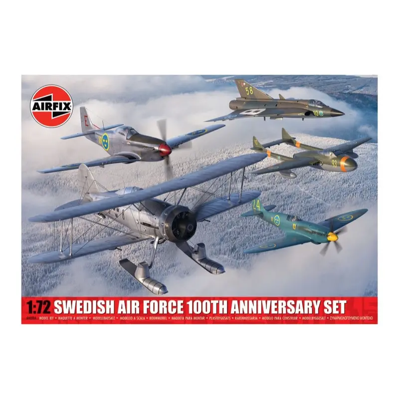 Airfix A40004 1/72 Swedish Air Force 100Th Anniversary Set 1