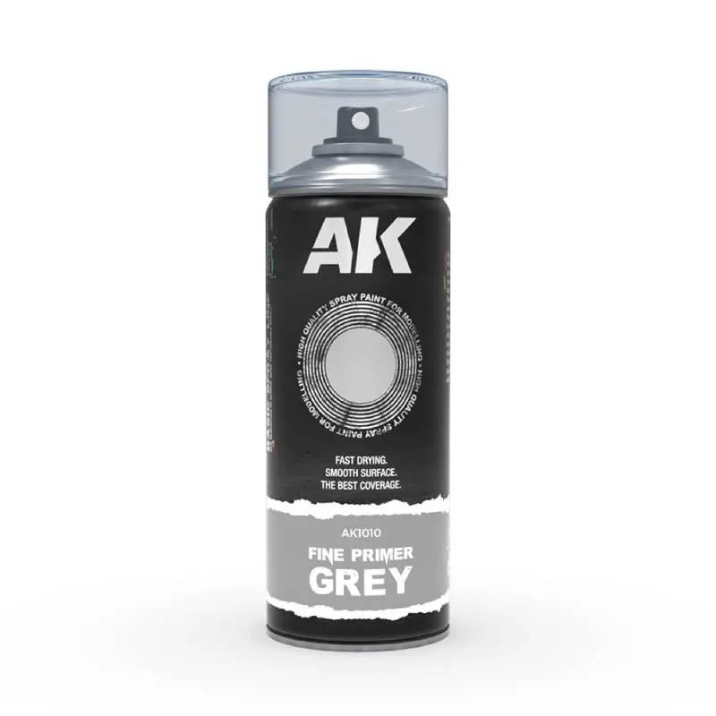Ak Interactive 1010 Fine Primer Grey Spray Paint 400Ml 1