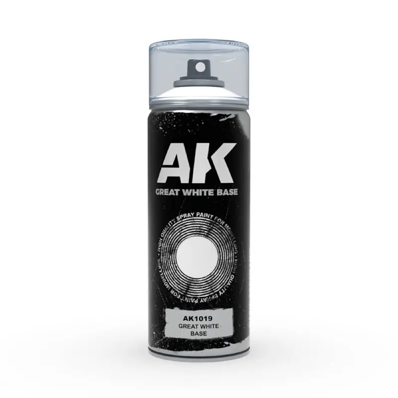 Ak Interactive 1019 Great White Base Spray Paint 150Ml 1