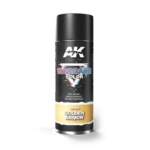 Ak Interactive 1052 Golden Armor Spray Paint 400Ml 1
