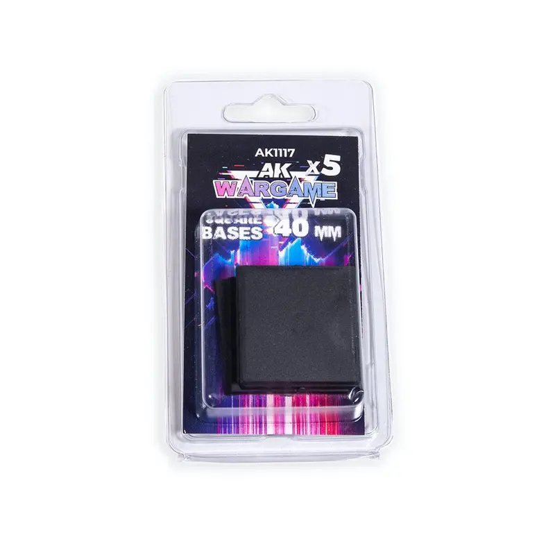 Ak Interactive 1117 Square Bases 40X40mm X 5 Units 1