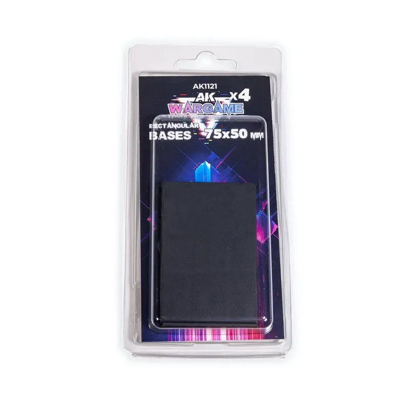 Ak Interactive 1121 Rectangular Bases 75X50mm X 4 Units 1