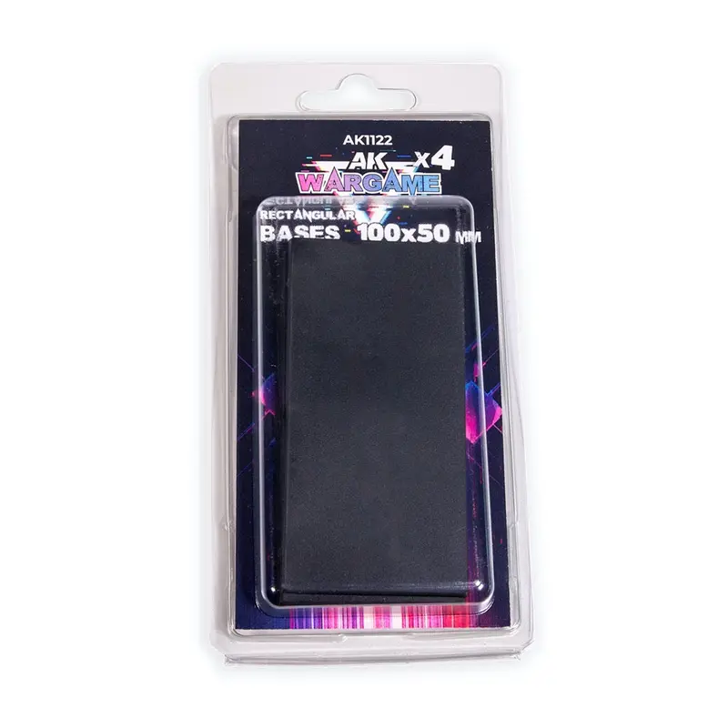 Ak Interactive 1122 Rectangular Bases 100X50mm X 4 Units 1