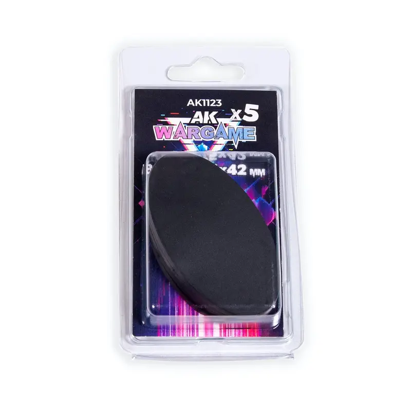 Ak Interactive 1123 Oval Bases 75X42mm X 5 Units 1