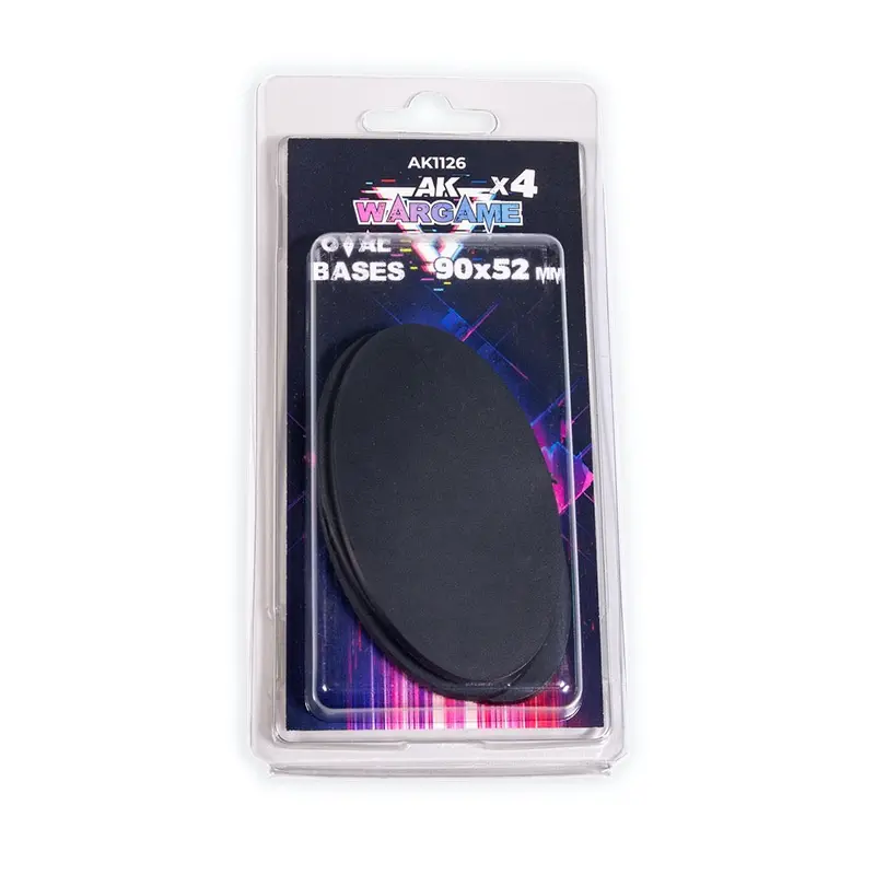 Ak Interactive 1126 Oval Bases 90X52mm X 4 Units 1