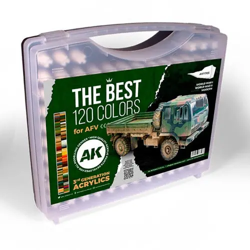 Ak Interactive 11705 Briefcase 120 Afv Colours Acrylic Paint Set (3Rd Generation) 1