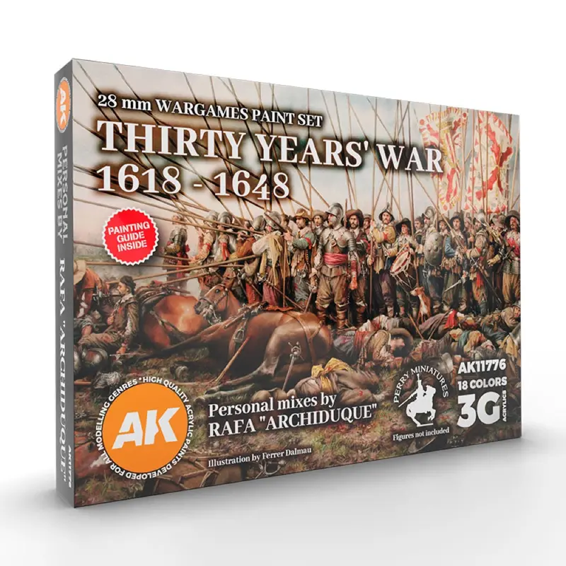 Ak Interactive 11776 Signature Set Thirty Years War 1618-1648 Archiduque Acrylic Paint Set (3Rd Generation) 1