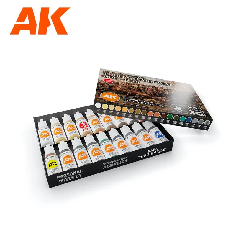 Ak Interactive 11776 Signature Set Thirty Years War 1618-1648 Archiduque Acrylic Paint Set (3Rd Generation) 2