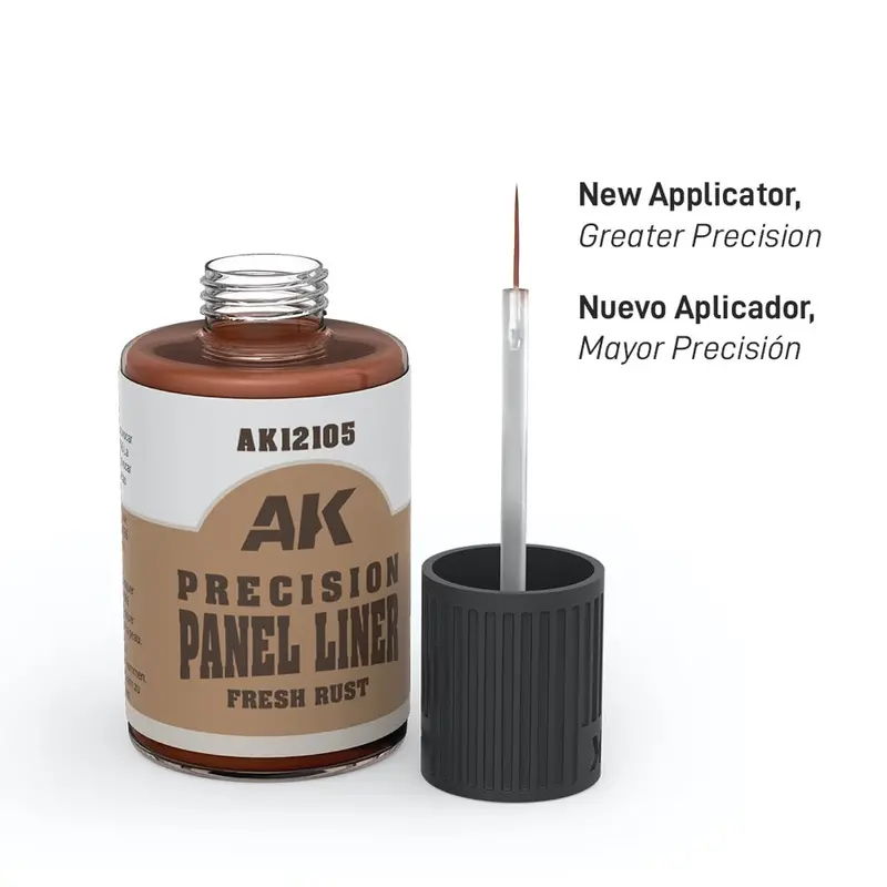 Ak Interactive 12105 Precision Paneliner Fresh Rust 30Ml 2
