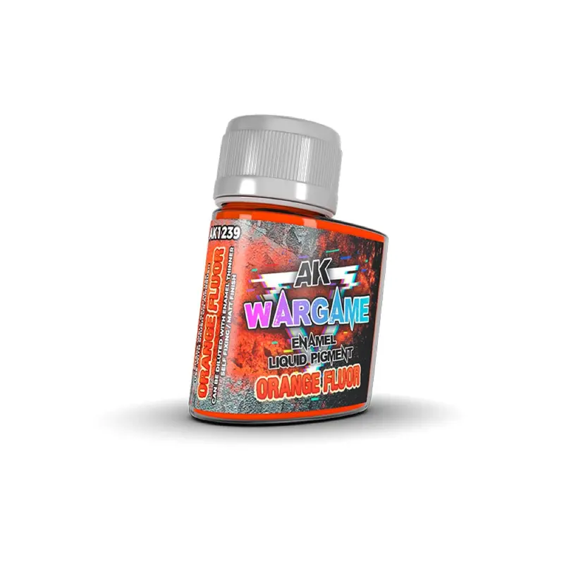 Ak Interactive 1239 Wargame Orange Fluor Enamel Liquid Pigment 35Ml 1