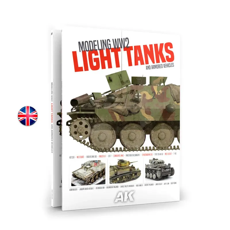 Ak Interactive 130020 Modelling Ww2 Light Tanks And Armoured Vehicles 1