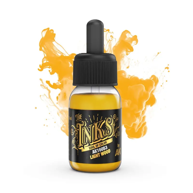 Ak Interactive 16053 The Inks Light Wood 30Ml Acrylic Ink 1