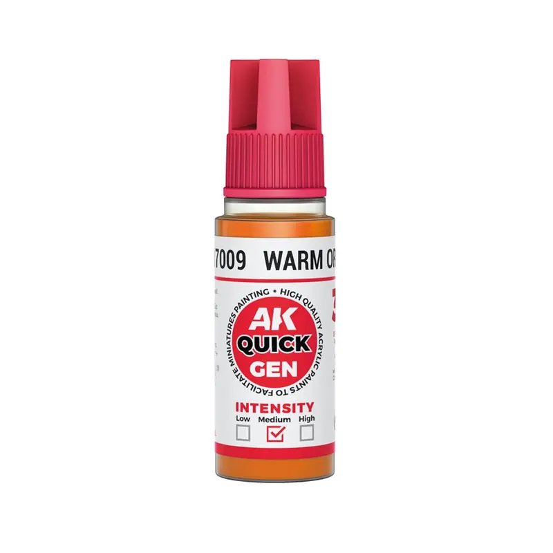 Ak Interactive 17009 Quick Gen Warm Orange 18Ml Acrylic Paint 1