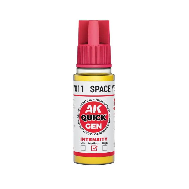 Ak Interactive 17011 Quick Gen Space Yellow 18Ml Acrylic Paint 1