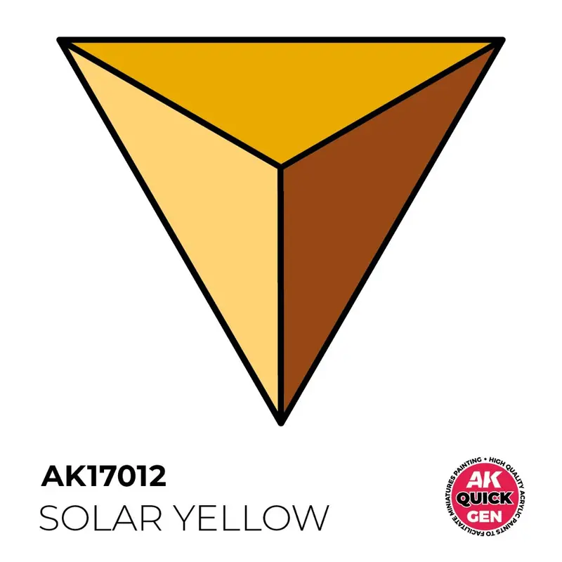 Ak Interactive 17012 Quick Gen Solar Yellow 18Ml Acrylic Paint 2