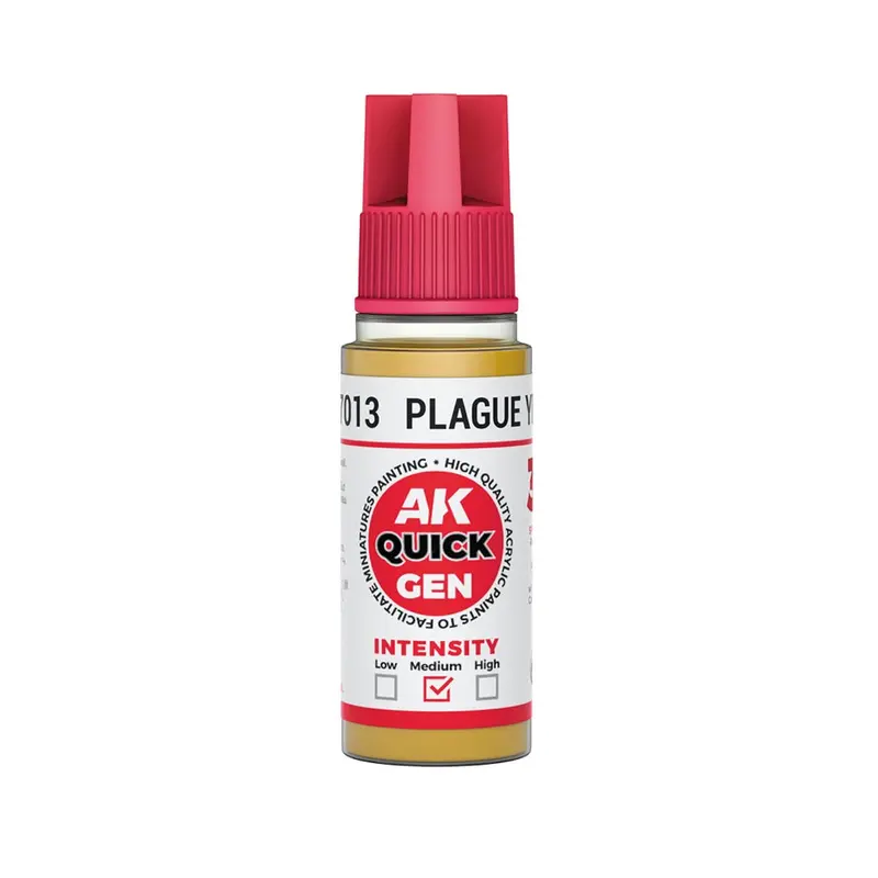 Ak Interactive 17013 Quick Gen Plague Yellow 18Ml Acrylic Paint 1