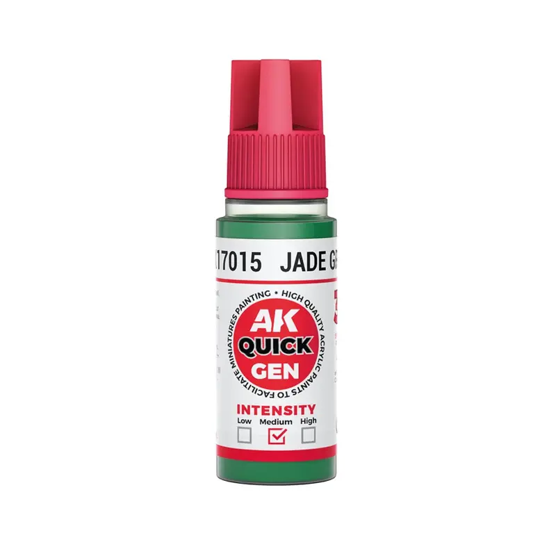 Ak Interactive 17015 Quick Gen Jade Green 18Ml Acrylic Paint 1