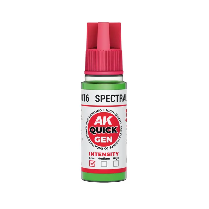 Ak Interactive 17016 Quick Gen Spectral Green 18Ml Acrylic Paint 1