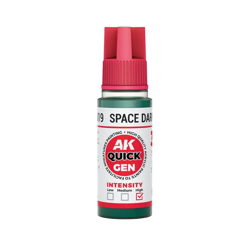 Ak Interactive 17019 Quick Gen Space Dark Green 18Ml Acrylic Paint 1