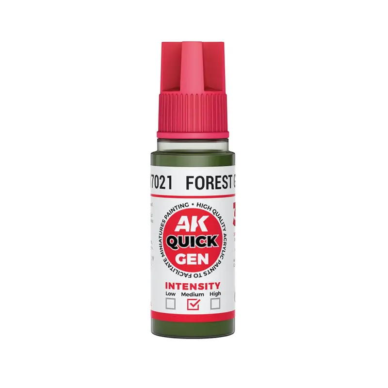 Ak Interactive 17021 Quick Gen Forest Green 18Ml Acrylic Paint 1