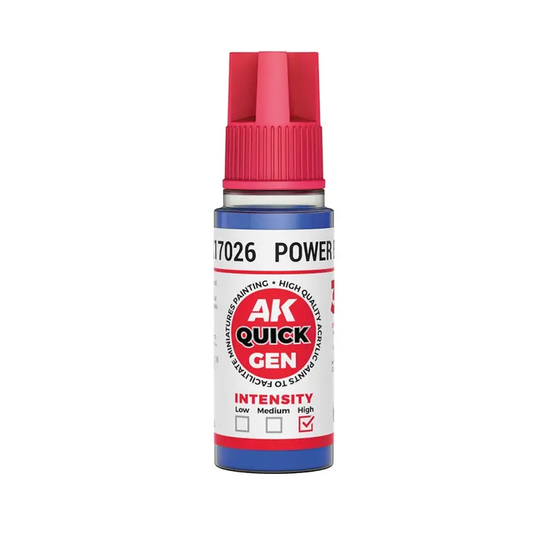 Ak Interactive 17026 Quick Gen Power Blue 18Ml Acrylic Paint 1