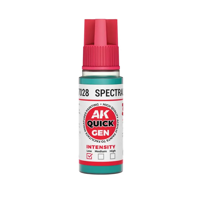 Ak Interactive 17028 Quick Gen Spectral Blue 18Ml Acrylic Paint 1