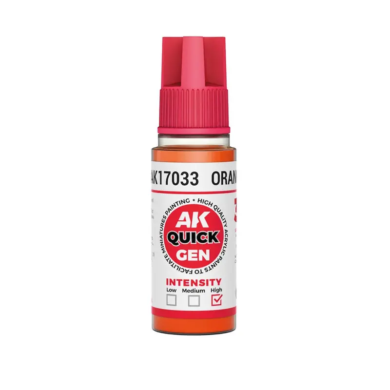 Ak Interactive 17033 Quick Gen Orange 18Ml Acrylic Paint 1