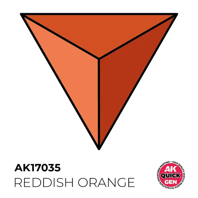 Ak Interactive 17035 Quick Gen Reddish Orange 18Ml Acrylic Paint 2