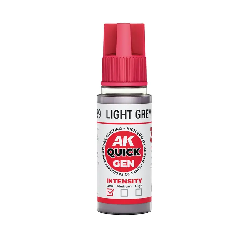 Ak Interactive 17039 Quick Gen Light Grey Shadow 18Ml Acrylic Paint 1