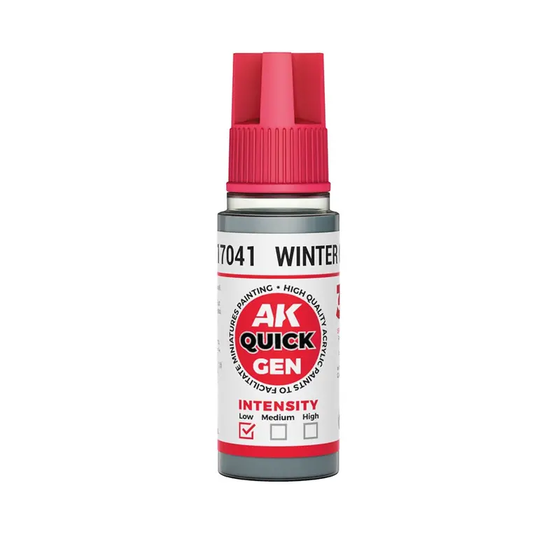 Ak Interactive 17041 Quick Gen Winter Grey 18Ml Acrylic Paint 1