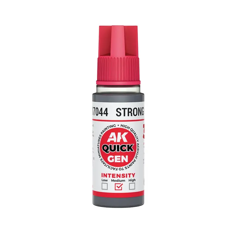 Ak Interactive 17044 Quick Gen Strong Grey 18Ml Acrylic Paint 1