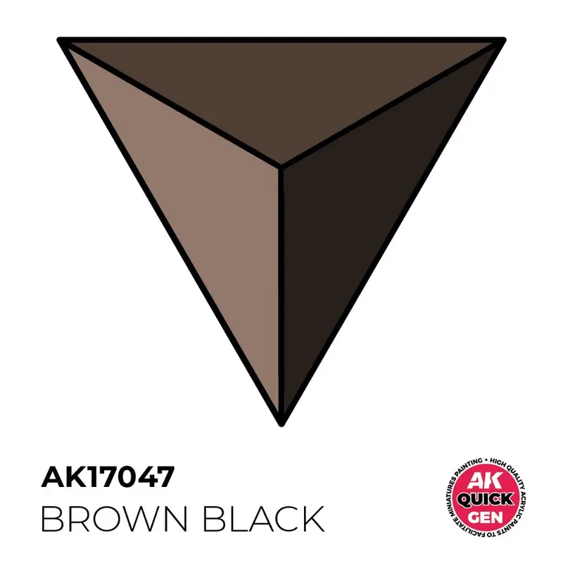 Ak Interactive 17047 Quick Gen Brown Black 18Ml Acrylic Paint 2