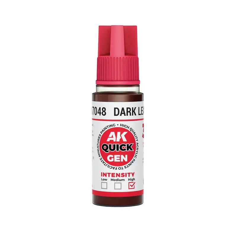 Ak Interactive 17048 Quick Gen Dark Leather 18Ml Acrylic Paint 1