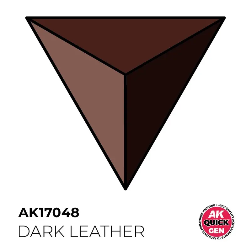 Ak Interactive 17048 Quick Gen Dark Leather 18Ml Acrylic Paint 2